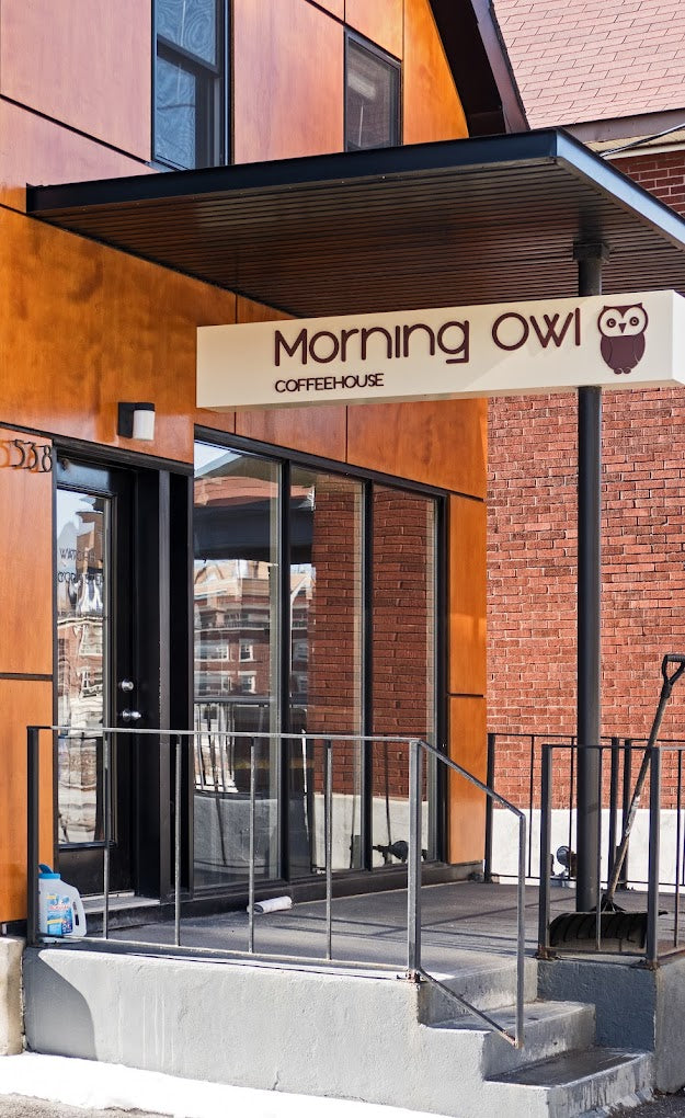 Morning Owl Coffee House at 538 Rochester St. Ottawa Ontario - Front photo